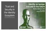 Trust and Security in the Identity Ecosystem · Trust and Security in the Identity Ecosystem . Katherine Noall Sphere Identity Alex Sims University of Auckland John Martin IBM George