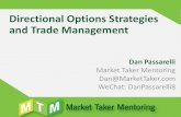 Directional Options Strategies and Trade Management · Directional Options Strategies and Trade Management Dan Passarelli Market Taker Mentoring Dan@MarketTaker.com WeChat: DanPassarelli8