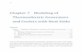 Chapter 7 Modeling of Thermoelectric Generators and ...homepages.wmich.edu/~leehs/ME695/Chapter 7.pdf · 7-6 I= (𝑇ℎ−𝑇 ) 𝐿 (7.9) where 𝐿 is the external resistance,
