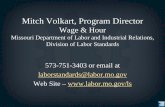 Mitch Volkart, Program Director · OSHA 10 • OSHA 10 Hour Safety Training – “All employees who have not previously completed the program are required to complete the program