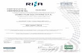 CERTIFICATO N. OHS-602 - Domo · ohs-602 domo film solutions s.p.a. via marconato, 8 20811 cesano maderno (mb) italia via groane, 6 20811 cesano maderno (mb) italia via marconato,