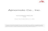 Ajinomoto Co., Inc. › company › en › ir › event › presentation … · Ajinomoto Co., Inc. Consolidated Results IFRS Fiscal Year Ended March 31, ... and share of profit of