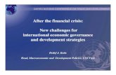 After the financial crisis: New challenges for …...1 After the financial crisis: New challenges for international economic governance and development strategies Macroeconomic interdependence
