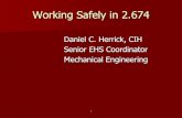 Working Safely in 2 - MIT OpenCourseWare · Working Safely in 2.674 ... aka Working With Chemicals ... (Material) Safety Data Sheets (MSDS) SDS’s exist for all chemicals and contain