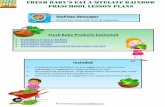 Fresh BaBy’s eat a MyPlate Rainbow Preschool Lesson Plans...plate with half fruits and vegetables. • Provide parents with a portion control tip card. Instructions 1. Introduce