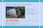VAPOUR DEGREASING PLANT catalogue · VAPOUR DEGREASING PLANT (Capacities ranging from 60 litres TO 60K litres) APPLICATIONS: Degreasing plant can be used in the following engineering
