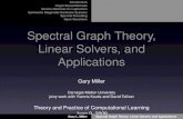 Spectral Graph Theory, Linear Solvers, and Applicationsweb.cse.ohio-state.edu/mlss09/mlss09_talks/9.june-TUE/GaryMiller.pdf · Spectral Graph Theory, Linear Solvers, and Applications