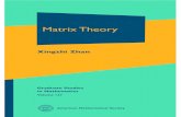 Matrix Theory - American Mathematical Society · One attractive feature of matrix theory is that many matrix problems ... S.S. Agaian, Hadamard Matrices and Their Applications, LNM