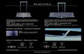 ELECTRA data sheet - Bellavista Collection · Lampada a sospensione. Struttura in metallo, finitura Bronzo Antico. Paralume in lino naturale o in poliestere grigio (B.02), bianco