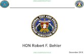 HON Robert F. Behler - Home - ITEA › ... › uploads › 2018 › 12 › BEHLER-Robert.pdf · 2018-12-19 · Evaluating software and cybersecurity – complexity challenges •