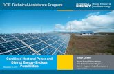 DOE Technical Assistance Program - energy.gov · either electricity through a generator or drive loads directly. < 5 MW Hot water, Low Pressure Steam, Exhaust Gas (combustion)