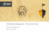 IPv6 Address Management The First Five Years · 6 Very Quick Stats (3) Source:
