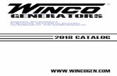 Winco Generators, Catalog, dist. by Best Materials® › PDF_Files › WINCO-CATALOG.pdf · 2018 CATALOG GENERATORS Distributed by: BEST MATERIALS ® Ph: 800-474-7570, 602-272-8128