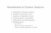 Introduction to Fourier Analysisscience.umd.edu/faculty/wilkinson/bsci338/ACL3_Fourier.pdf · 2009-02-03 · Introduction to Fourier Analysis • Deﬁnition of Fourier analysis •