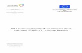 2015 Scientific program of the European Union Reference ... · reference laboratory for equine diseases maisons-alfort laboratory for animal health r equine diseases avenue du gÉnÉral