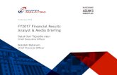 FY2017 Financial Results Analyst & Media Briefing Financial Results_FIN… · Key Financial Highlights & Market Performance Financial Review Highlights & Conclusion Appendices. 3