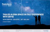 THALES ALENIA SPACE IN ITALY EXPERIENCE WITH GR740microelectronics.esa.int/userday-gr740/10_05-TASI-GR740... · 2019-12-02 · THALES ALENIA SPACE IN ITALY EXPERIENCE WITH GR740 GR740