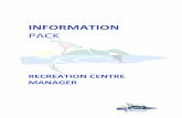 Rec Centre Manager - Application Package · 3. The Manager Environmental Health & Building Services, Mr Jason Robertson is the nominated Council contacts for this position and can