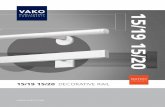 15 19 50 20 279 4x210 april - VAKO€¦ · PROFILE 20 MM Size A Size B Length Weight pm Europe 17 mm 20 mm 5800 mm 0,2 KG US 0,7" 0,8" 19 ft 0,45 lbs Material Aluminium Colour White