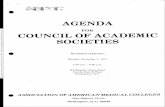 AGENDA - Association of American Medical Colleges · missioner of Education, HEW, asking that he deny recognition of the Liaison Committee on Medical Education as the accrediting