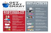 GET NON-CURBSIDE CART RECYCLABLES SMART › ncdeq › Environmental Assistance... · SMART Everyone knows bottles and cans go in the recycling bin, but the following items are often