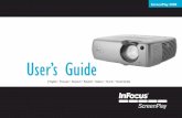 SP5000 User's Guide - ProjectorCentral · User’s Guide InFocus Corporation In the Americas: 27700B SW Parkway Avenue Wilsonville,Oregon 97070-9215 1-800-294-6400 • 503-685-8888
