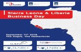 Sierra Leone & Liberia Business Day - NABC.nl day program Final(1).pdf · Sierra Leone & Liberia Business Day. On behalf of NABC, RVO, the Embassy of The Kingdom of the Netherlands