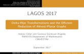 Delta-Wye Transformations and the Efficient Reduction of Almost-Planar … › Lagos2017 › talks › gitler.pdf · 2017-09-06 · Delta{wye reduction of almost-planar graph Almost-planar