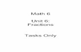 Math 6 Unit 6: Fractions Tasks Onlybhmsparnell.weebly.com/uploads/2/2/7/3/22730444/500...Math 6 Fractions Unit 6 – Entry Assessment 2 3. United for Success is having a pizza party