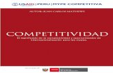 COMPETITIVIDADcrecemype.pe/Crecemype/docs/COMPETITIVIDAD.pdf · gerenciales y en el aprovechamiento de las oportunidades que el comercio ofrece. ... la inversión sostenida en la
