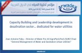 Capacity Building and Leadership development in desalinationexicon.website/uploads/editor/Arwadex2019/Presentations/3... · 2019-05-27 · Jean Antoine Faby –Director of Water For