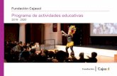 Programa de actividades educativasencarteproducciones.com/descargas/CAJASOL_Dosier_2019_2020.pdf · El programa se organizan en tres áreas: competencias sociales y cívicas, comunicación