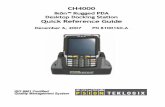 CH4000 Ikôn Rugged PDA Desktop Docking Station Quick ... ... the CH4000 is designed to accept a wet Ikôn Rugged PDA without harmful effect. The CH4000 storage temperature is -30°C