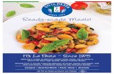 Bidfood La... · La Pasta - Slnce 1975 Offering a range of delicious ready-made meals, FG La Pasta is known for their high quality, Italian inspired dishes. Choose from a mouth-watering