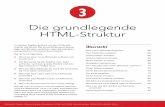 Die grundlegende HTML-Struktur - dpunkt.de grundlegende HTML-S… · Cascading Style Sheets (CSS) formatieren (siehe Kapitel 7). Übersicht Eine neue Webseite beginnen 56 Den Seitentitel