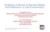 Anatomy of Denial of Service Attack and Defense in a Lab … · What is Denial of Service Attack? 23rd Annual Computer Security Application Conference z“Attack in which the primary
