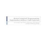 Return-oriented Programming: Exploitation without Code Injection › ~trj1 › cse598-f11 › slides › BH_US_08_Shacham... · 2011-08-29 · The Return-oriented programming thesis