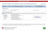 Ohio State University...2016 Project Completion and Fair Requirements 3/23/2016 * Project skill level indicates the project’s intended audience. B = Beginning level—for members