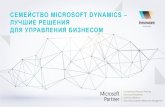 СЕМЕЙСТВО MICROSOFT DYNAMICS...Dynamics NAV Microsoft Dynamics 365 Business Central ERP-решения Dynamics 365 Damgaard Axapta Microsoft Axapta Microsoft Dynamics AX