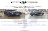 2010 to 2014 Ford Raptor Front bumper Installation ... › pub › media › installation-guides...2010 to 2014 Ford Raptor Front bumper Installation Instructions WARNING Read the