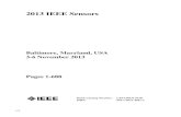 2013 IEEE Sensors - Proceedingstoc.proceedings.com/20494webtoc.pdf · Baltimore, Maryland, USA 3-6 November 2013 IEEE Catalog Number: ISBN: CFP13SEN-POD 978-1-4673-4641-2 2013 IEEE
