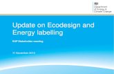 Update on Ecodesign and Energy labelling › mypad.northampton.ac.uk › dist › … · - Non-household washing machines, laundry dryers and dishwashers - Consultation forum 29 November