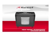 New Product Rexel Shredders UNP - click-n-print · Ultra secure destruction. Micro Cut shredding is required for the secure destruction of conﬁdential business documents with ID,