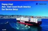 Hapag-Lloyd Asia - East Coast South America Our Service Setup · Asia - East Coast South America Our Service Setup. June, 2020. ... This presentation is provided to you on a confidential