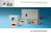 Enclosed switches€¦ · Socomec: our innovations supporting your energy performance The specialist for critical applications Your power management expert 10 % of sales revenue dedicated