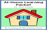 At-Home Learning Packet · Solve each problem. Show your work. In the forest, there were 17 oak trees, 23 pine trees, and 8 maple trees. How many trees were there in all? There were