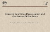 Improve Your Sites Mammogram and Pap Smear GPRA Rates...Using a DEMO Database: • Use iCare to identify and manage groups of patients for pap and/or mammogram screening • Use iCare
