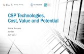 CSP Technologies, Cost, Value and Potentialcmimarseille.org/menacspkip/wp-content/uploads/... · Dubai’s 200 MW twin tower tender world record result: 9.45cts/kWh • Dubai has