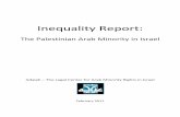 Inequality Report - ADALAH Aid Report... · Poll commissioned by the Maagar Mochot research institute, reported in Or Kashti, “Poll: Half of Israeli high schoolers oppose equal