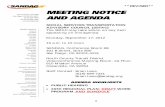 **REVISED** MEETING NOTICE AND AGENDA...SANDAG agenda materials can be made available in alternative languages. To make a request call (619) 699-1900 at least 72 hours in advance of